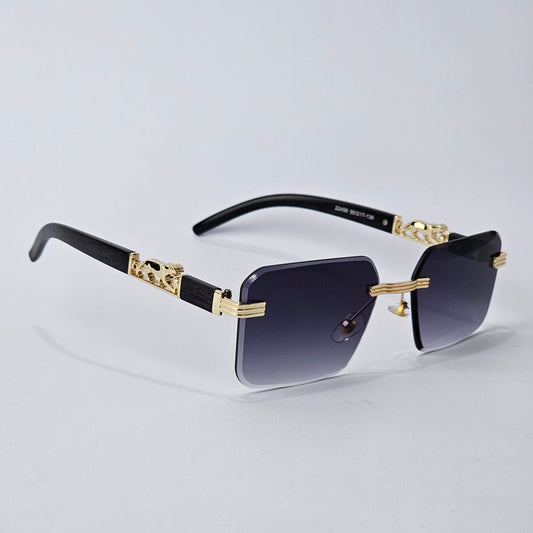 RIMLESS PANTHER METAL gold/black